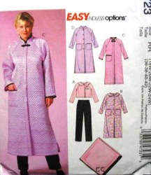 4723 MCCALLS BED JACKET, ROBES, LOUNGE PANTS, BLANKET PATTERN 18-24W